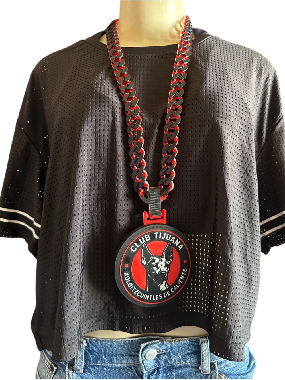 Club Tijuana Xolos hype chain 3D print soccer fan art chain new
